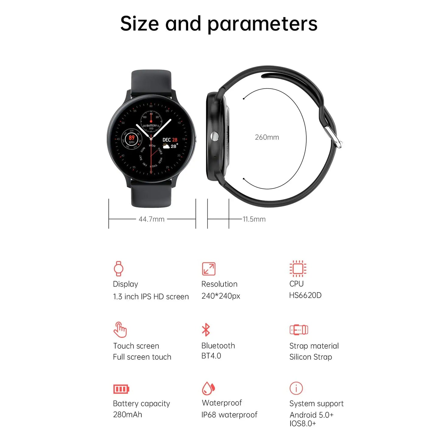 Waterproof 4G Smartwatch