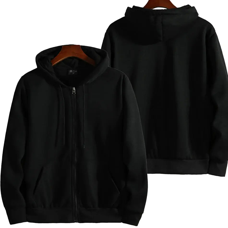 Zipper Hooded Sweatshirt