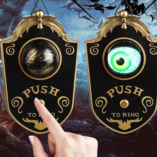 One-Eyed Glowing Halloween Doorbell Prop