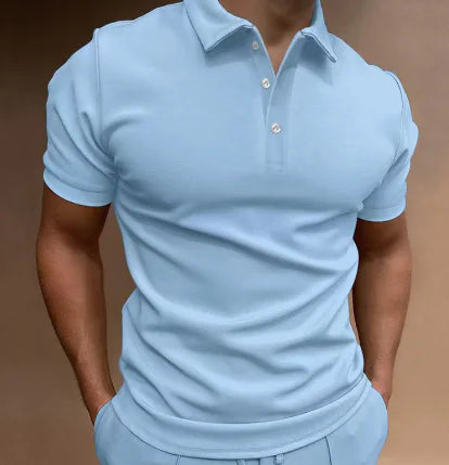 Men's Semi-Spread Collar Polo Shirt (Single Piece)