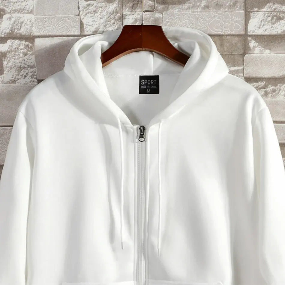 Zipper Hooded Sweatshirt