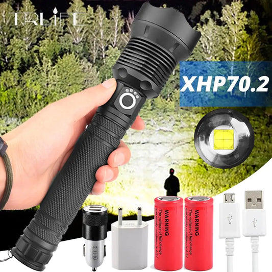 Most Powerful LED Flashlight XHP50/XHP70