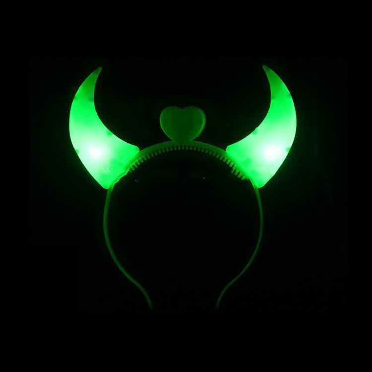 Glowing Horns Shaped Hair Hoop