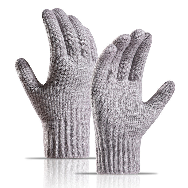 Women's Winter Fleece Lined Padded Warm Knitted Gloves