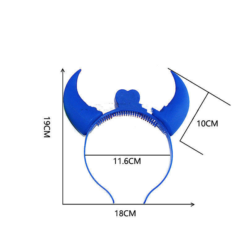 Glowing Horns Shaped Hair Hoop