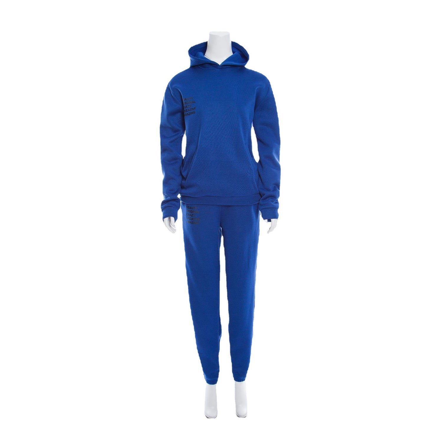 Women's Sweater and Ankle-tied Sweatpants Suit Two-piece Set