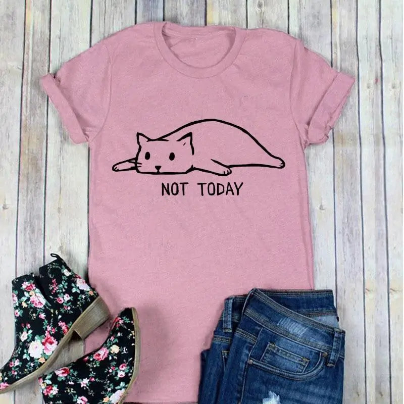 Not Today Lazy Cat Shirt