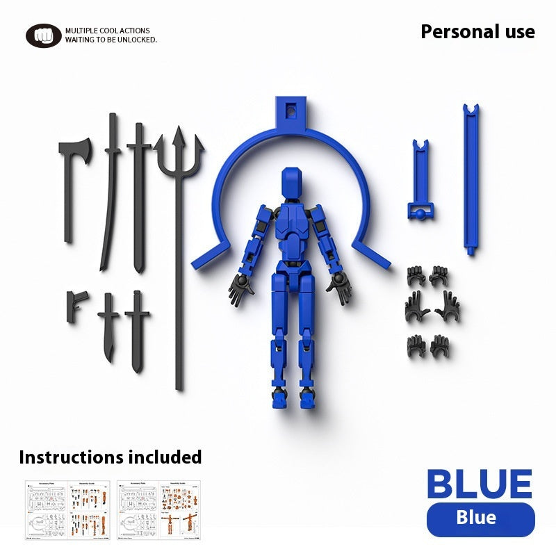 Magnetic Multi-Jointed Movable Robot with weapon