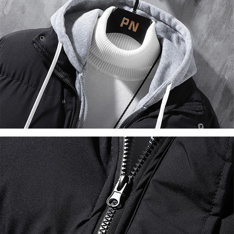 Men's Winter Windproof Hooded Jacket