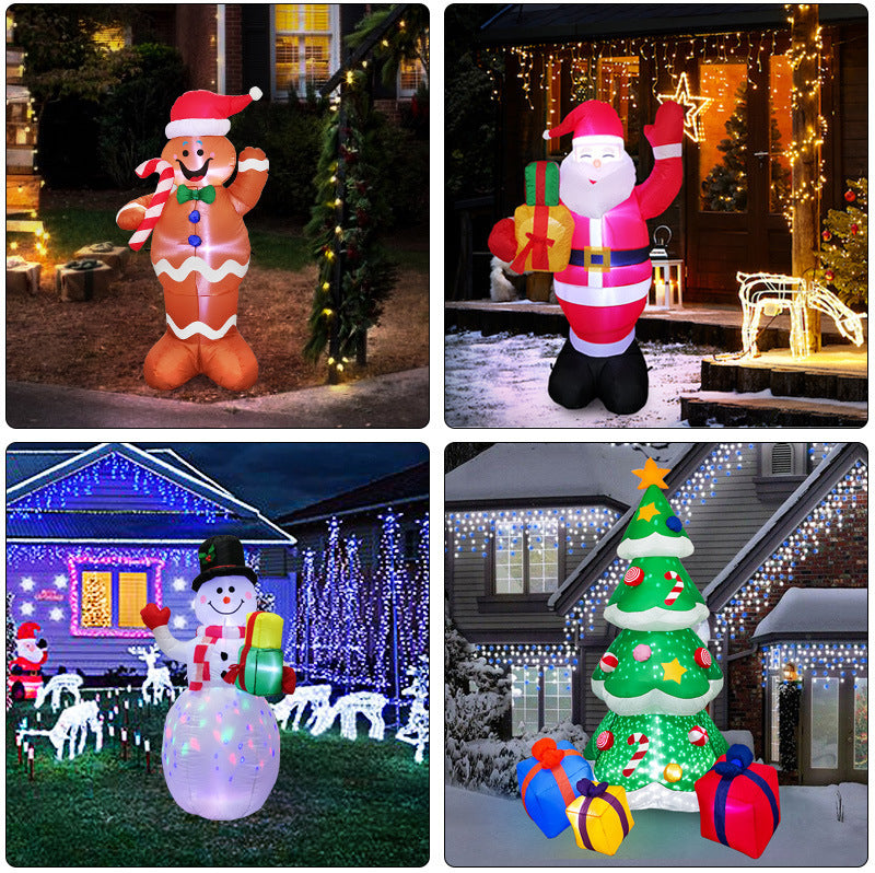 Christmas LED Lights Inflatable Yard Decoration