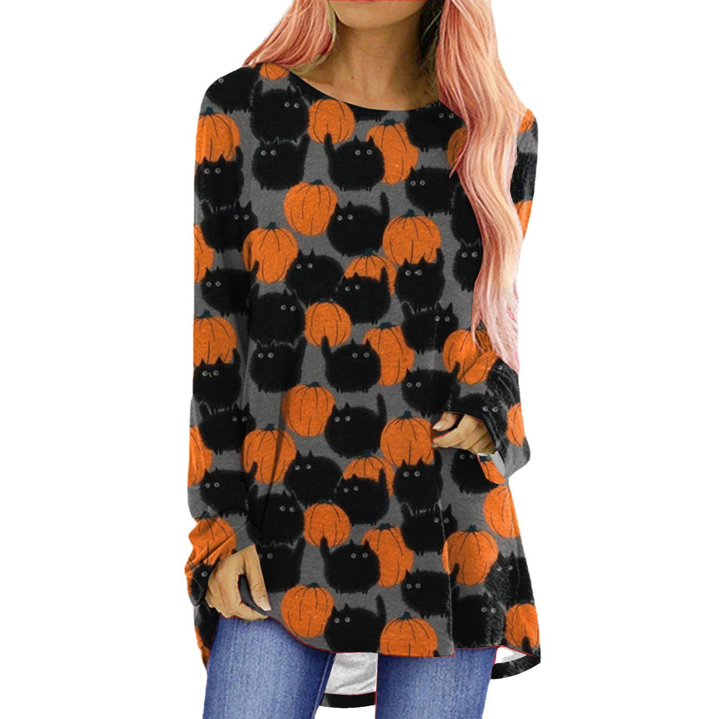 Halloween Long-sleeved T-shirt Women