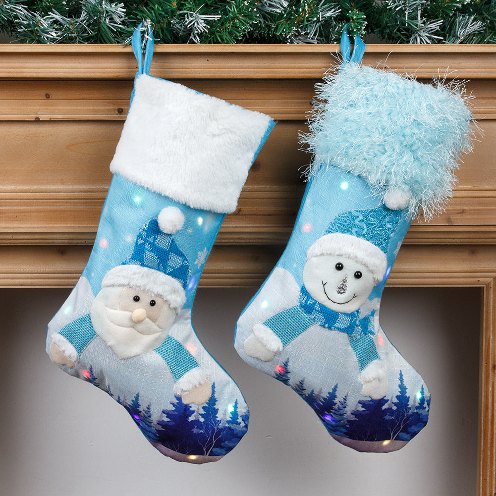 Light Up Large Christmas Socks Stockings