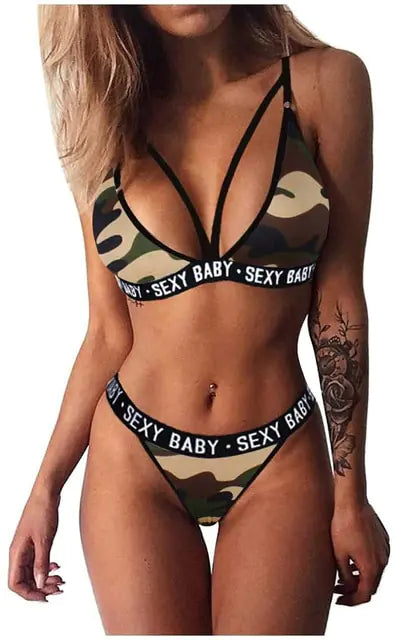 Underwear Bra and Panty Bikini Set