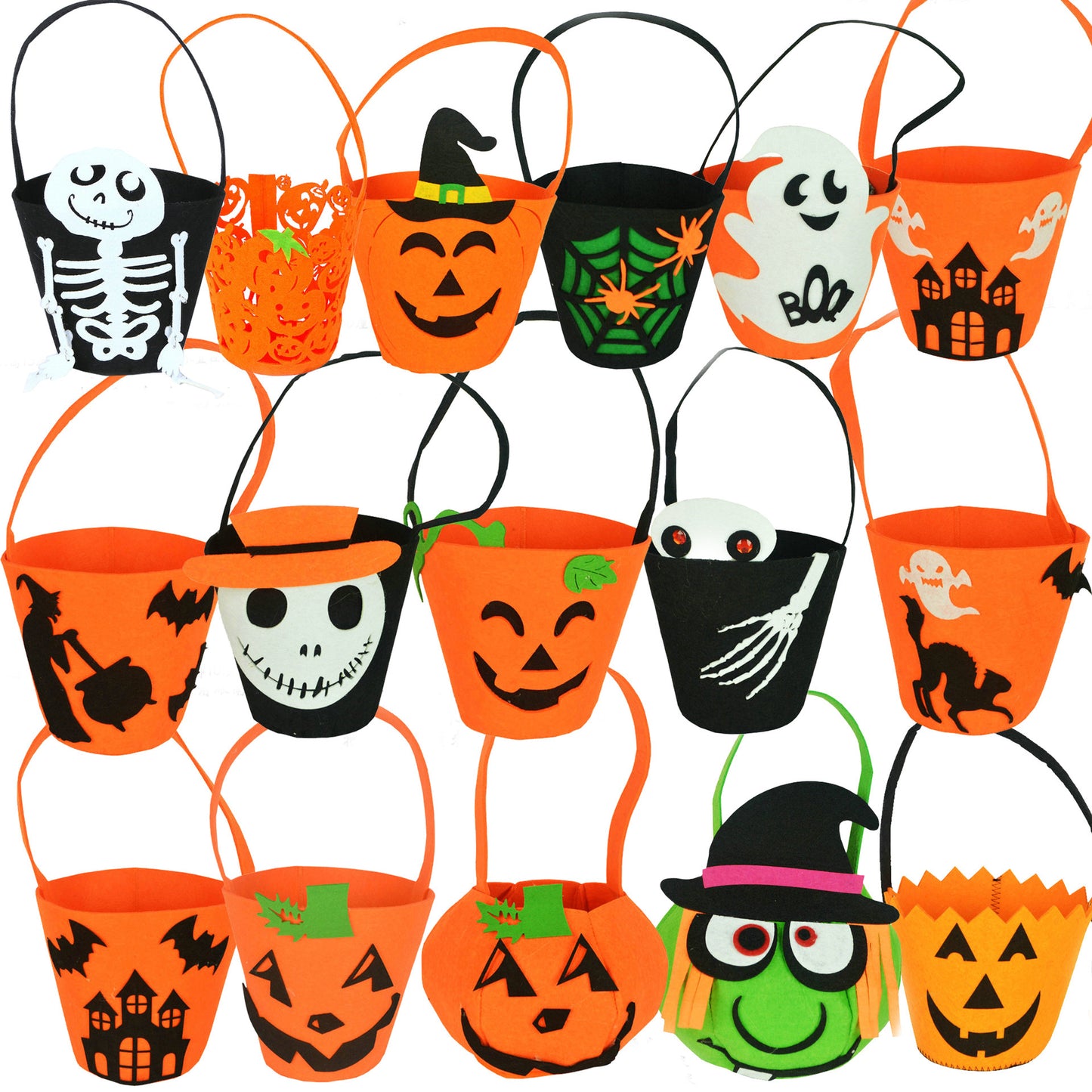 Halloween Pumpkin Candy Bag Decoration