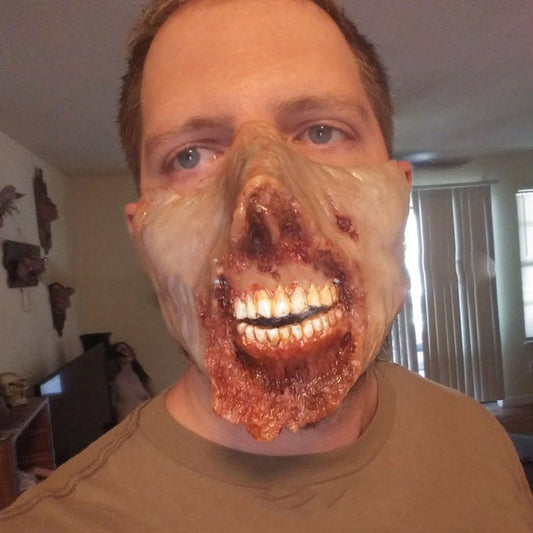 Zombie Halloween Half Face Mask