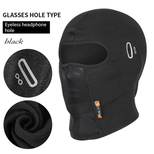 Ski Fleece With Glasses Hole Mask