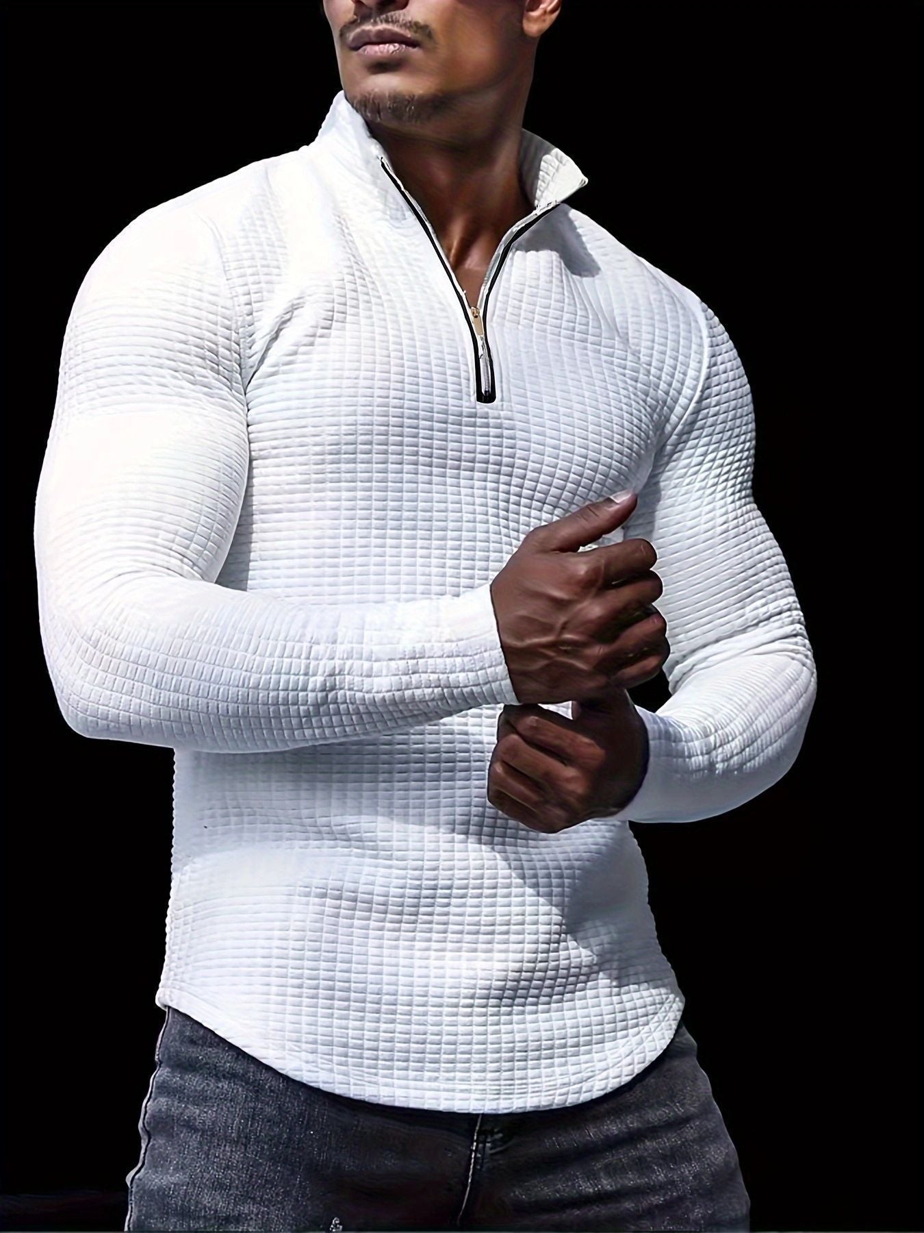 Men's Outdoor Half Zipper T-shirt