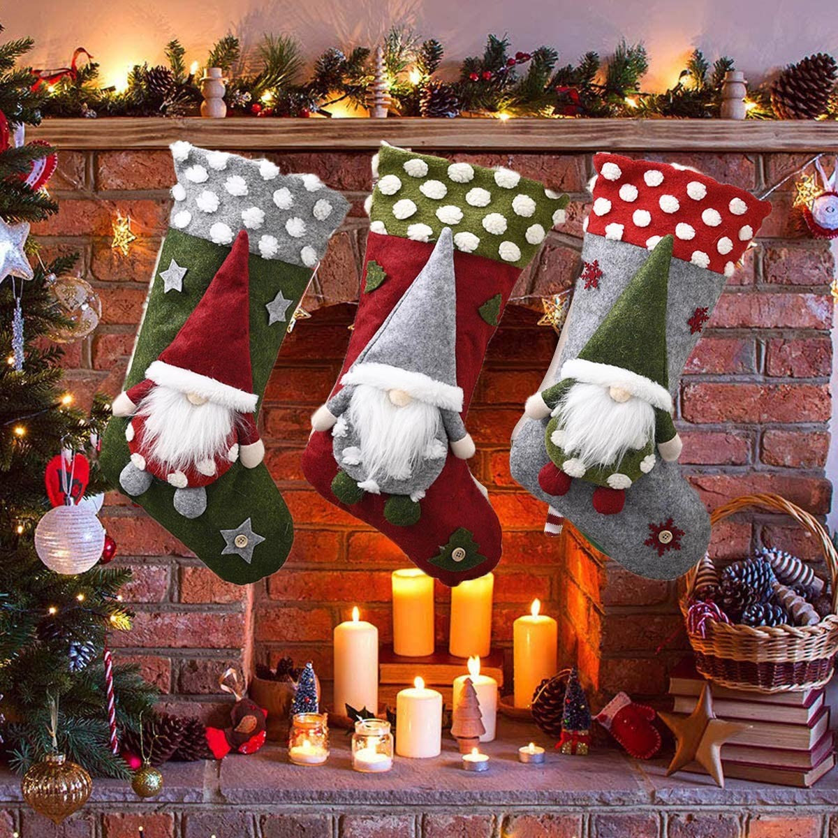 Three-dimensional Christmas Sock Stocking