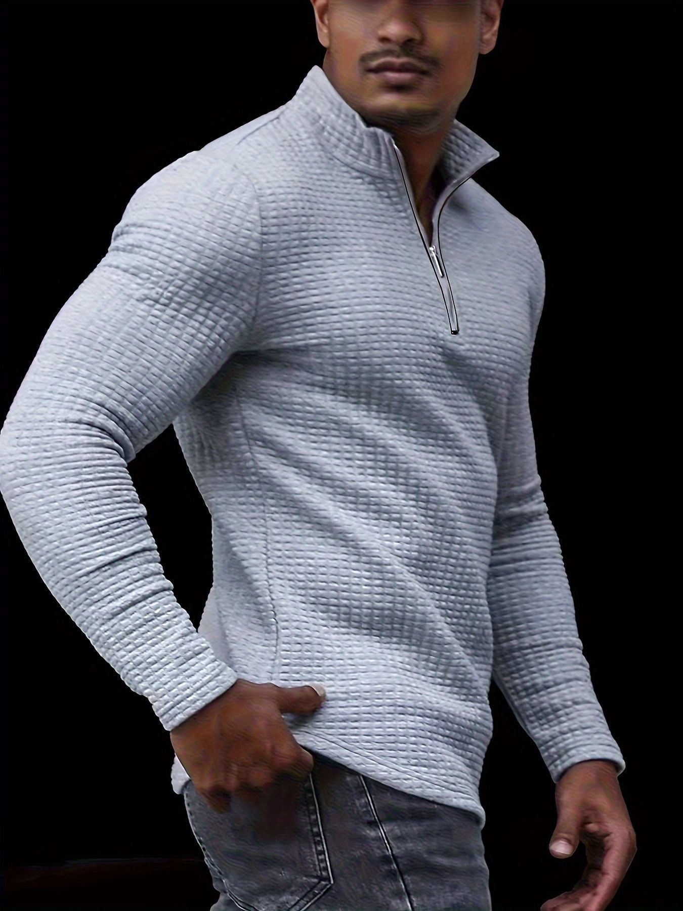 Men's Outdoor Half Zipper T-shirt