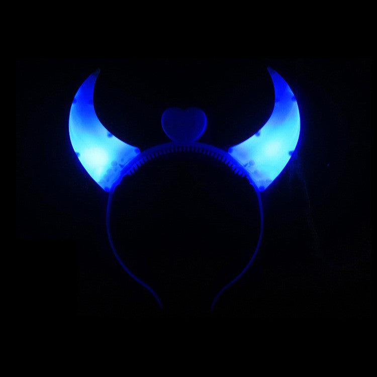 Glowing Horns Shaped Hair Hoop