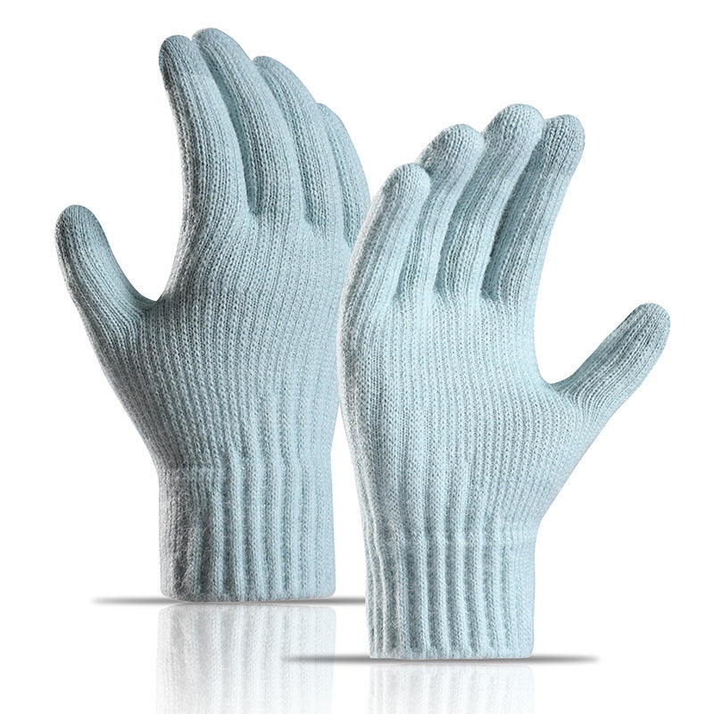 Women's Winter Fleece Lined Padded Warm Knitted Gloves