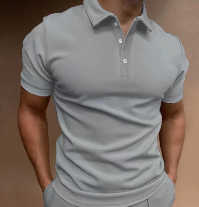 Men's Semi-Spread Collar Polo Shirt (Single Piece)