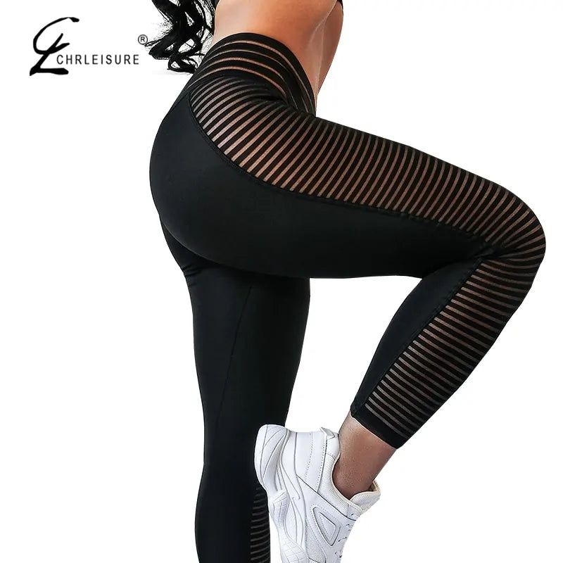 CHRLEISURE Women's Bubble Butt Push-Up High Waist Leggings