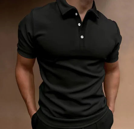 Men's Semi-Spread Collar Polo Shirt (Single Piece)