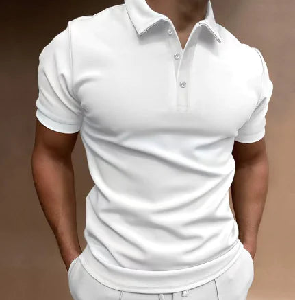 Men's Semi-Spread Collar Polo Shirt (Single Piece)