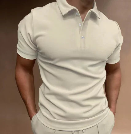 Men's Semi-Spread Collar Polo Shirt (Single Piece)