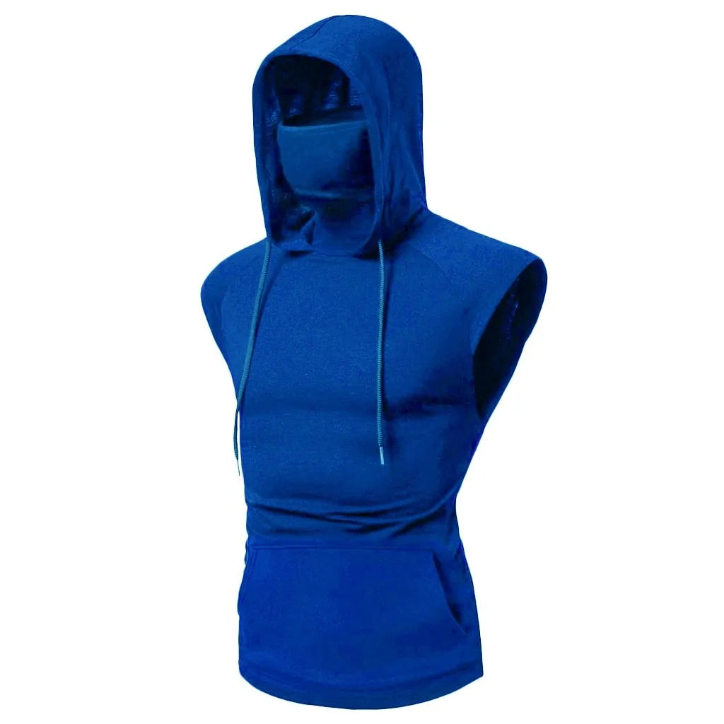 Masked Sleeveless Hoodie