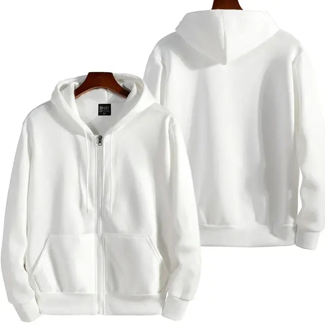 Zipper Hooded Sweatshirt